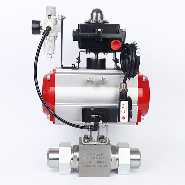 DN50氣動(dòng)切斷閥，氣動(dòng)高壓球閥